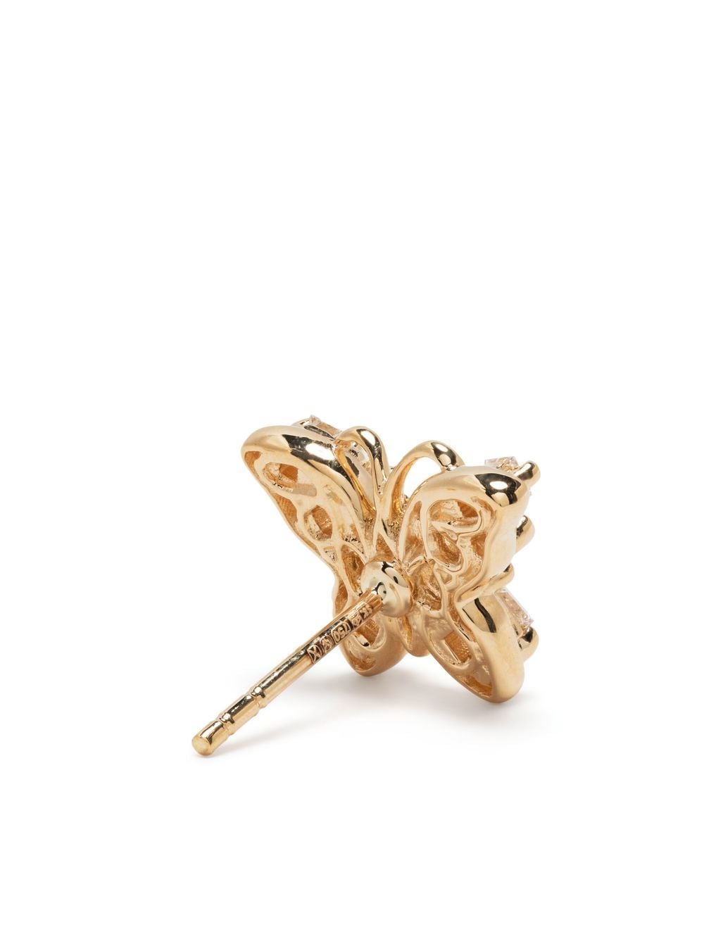 Shop Suzanne Kalan 18kt Yellow Gold Fireworks Mini Butterfly Diamond Stud Earrings