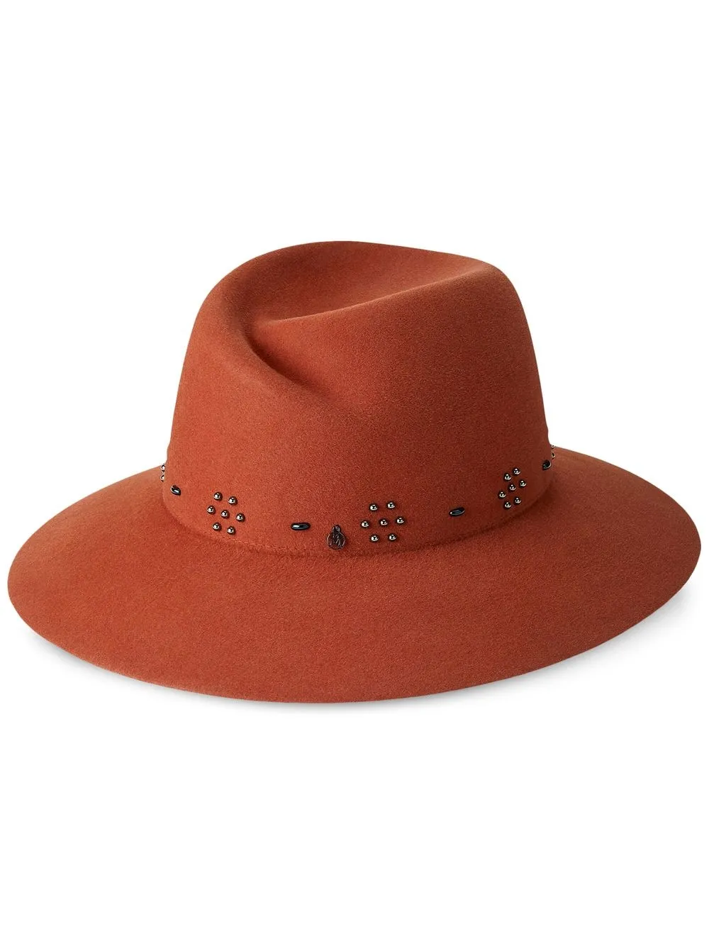 

Maison Michel sombrero fedora Virginie con apliques - Naranja