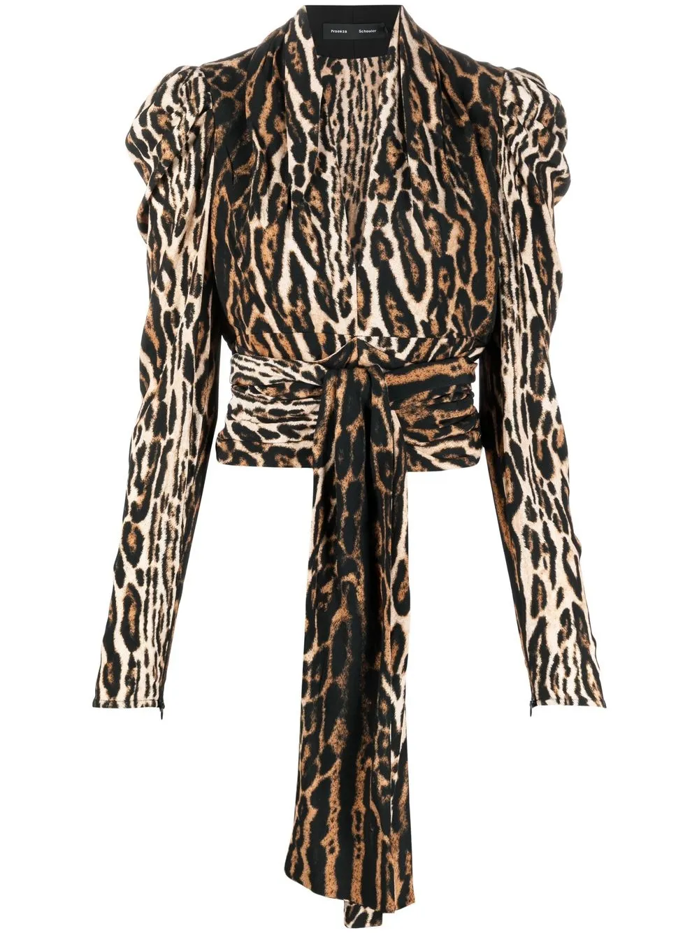 

Proenza Schouler blusa con estampado de leopardo - Marrón