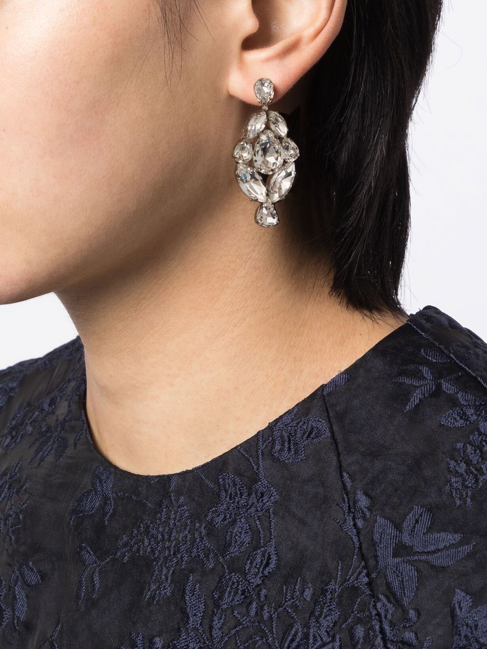 Image 2 of Simone Rocha mini crystal chandelier earrings