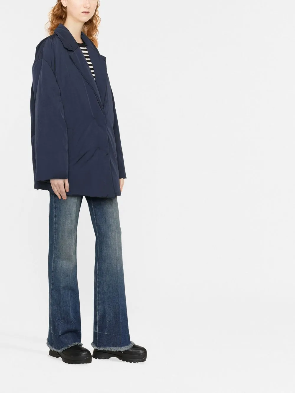 Stella McCartney Jack met enkele rij knopen - Blauw