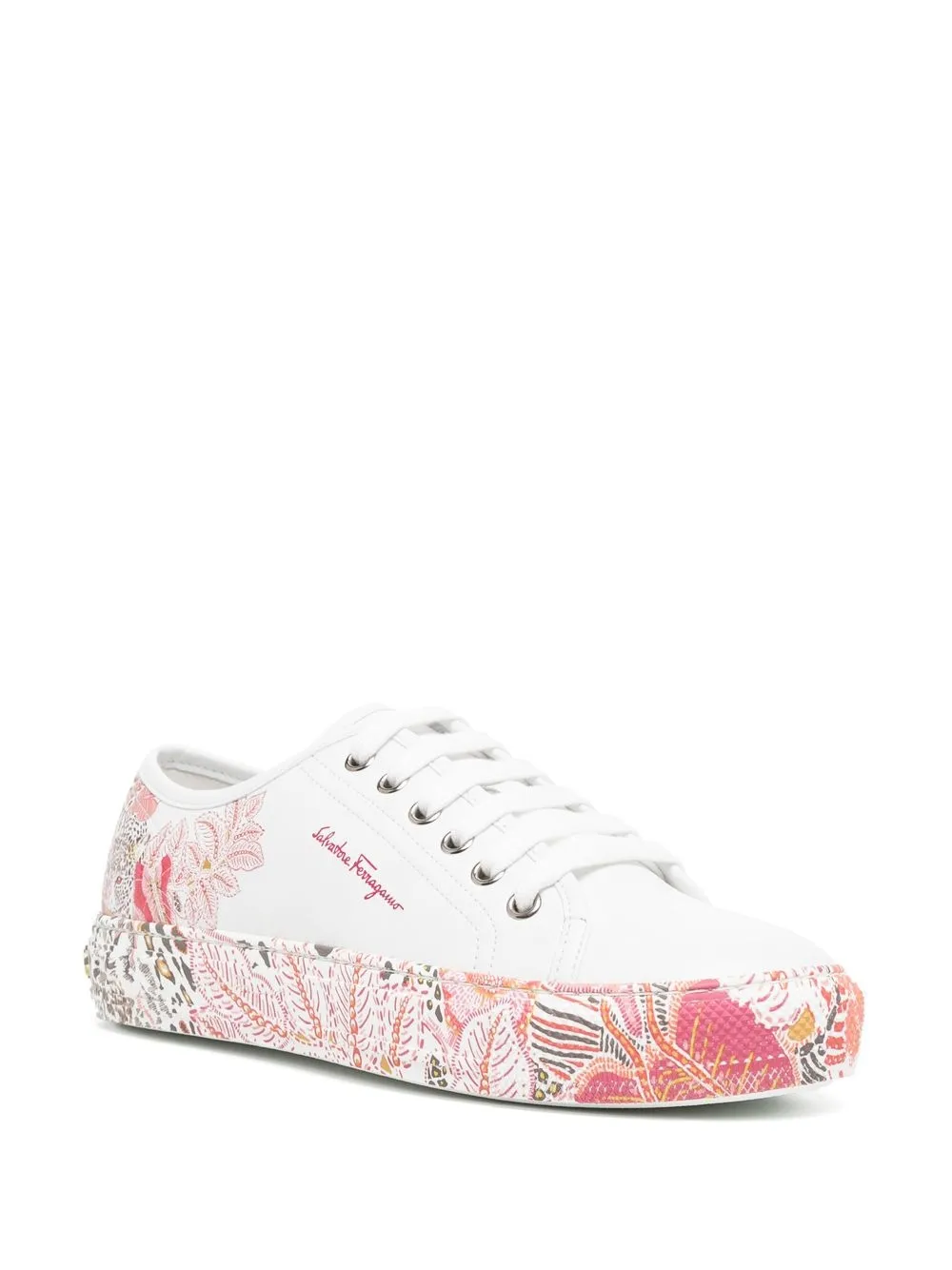 Ferragamo floral-print lace-up sneakers | Low-Tops | Image 2