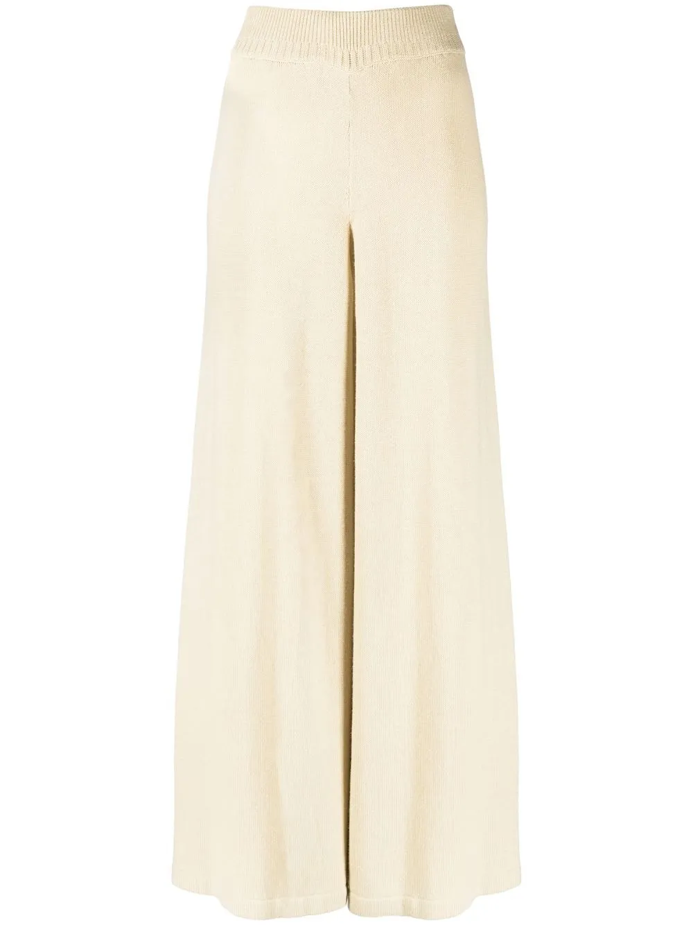 

Won Hundred wide-leg fine-knit trousers - Neutrals