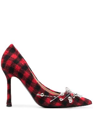 Plaid pumps hot sale