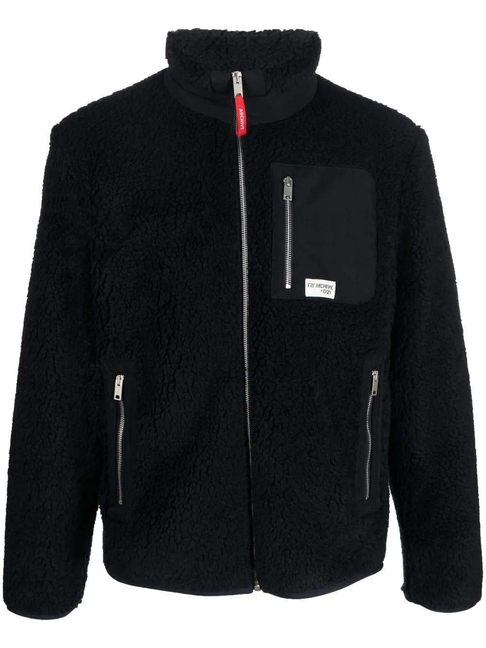 

Fay faux-fur zip-up jacket - Blue