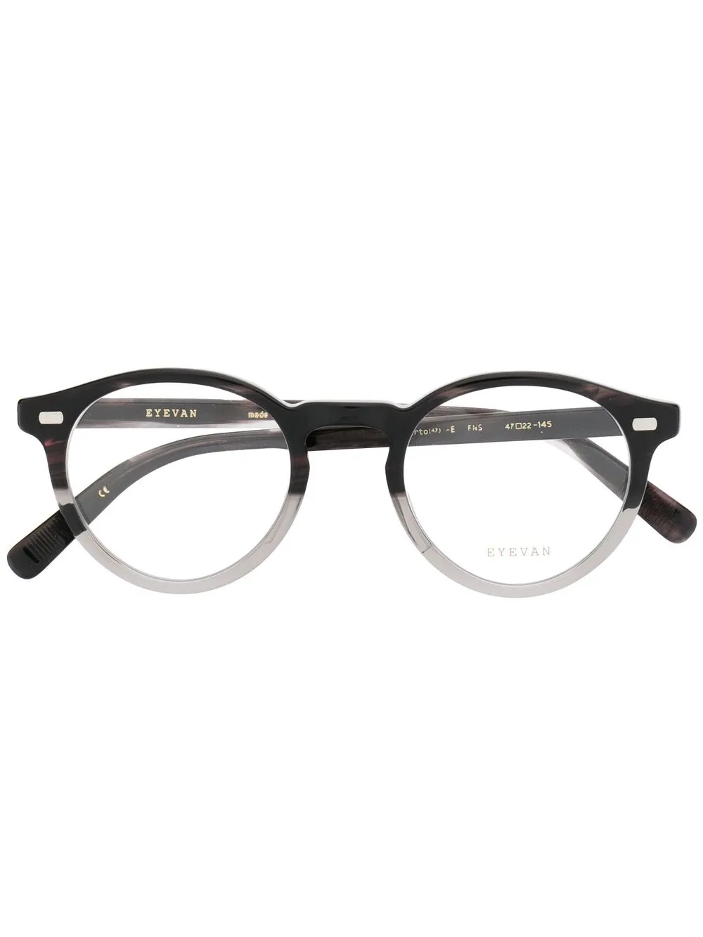

Eyevan7285 round-frame glasses - Black