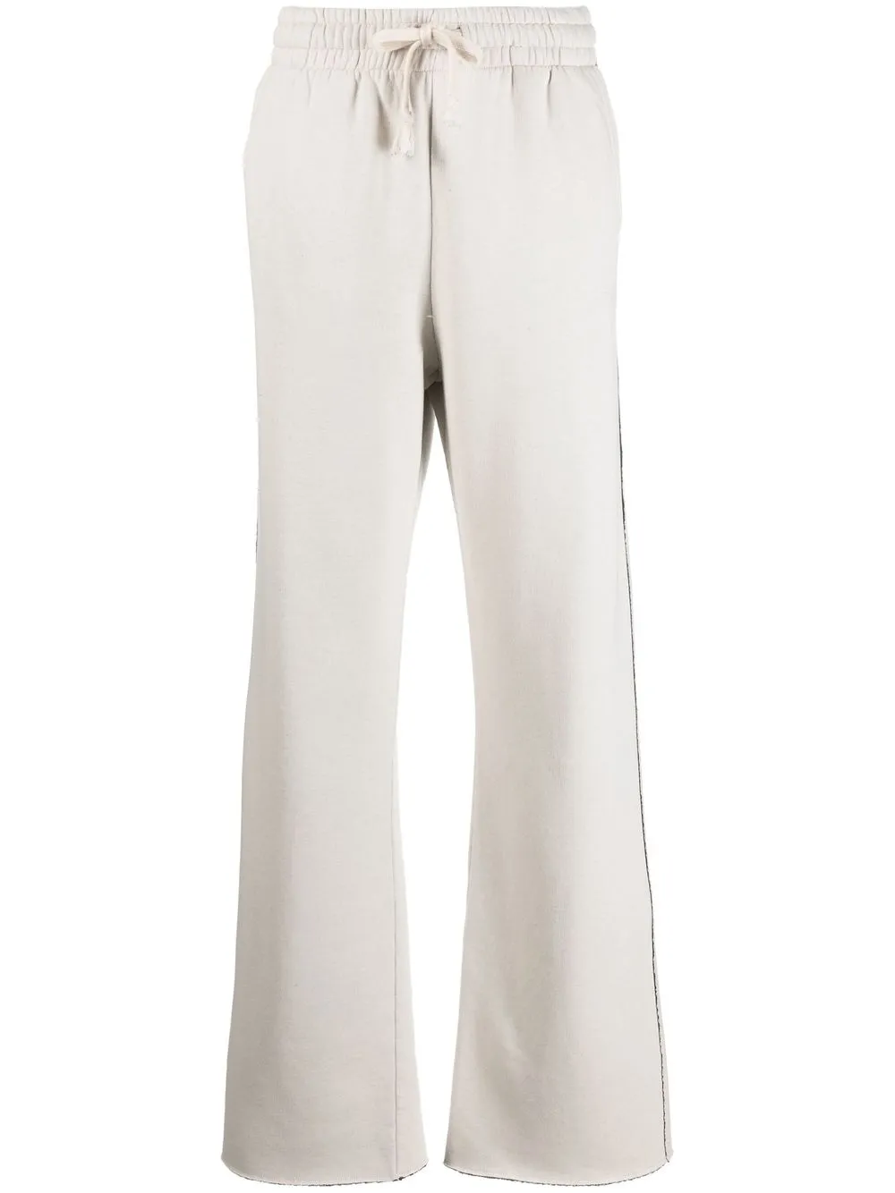 

Haikure wide-leg raw-cut track pants - Neutrals