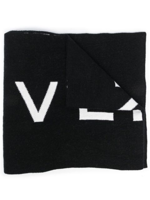 Givenchy intarsia-knit logo scarf Men