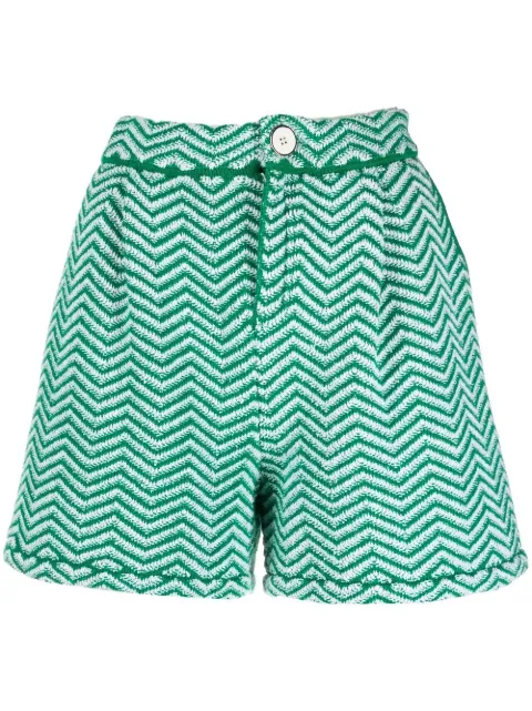 Barrie short en maille à chevrons 