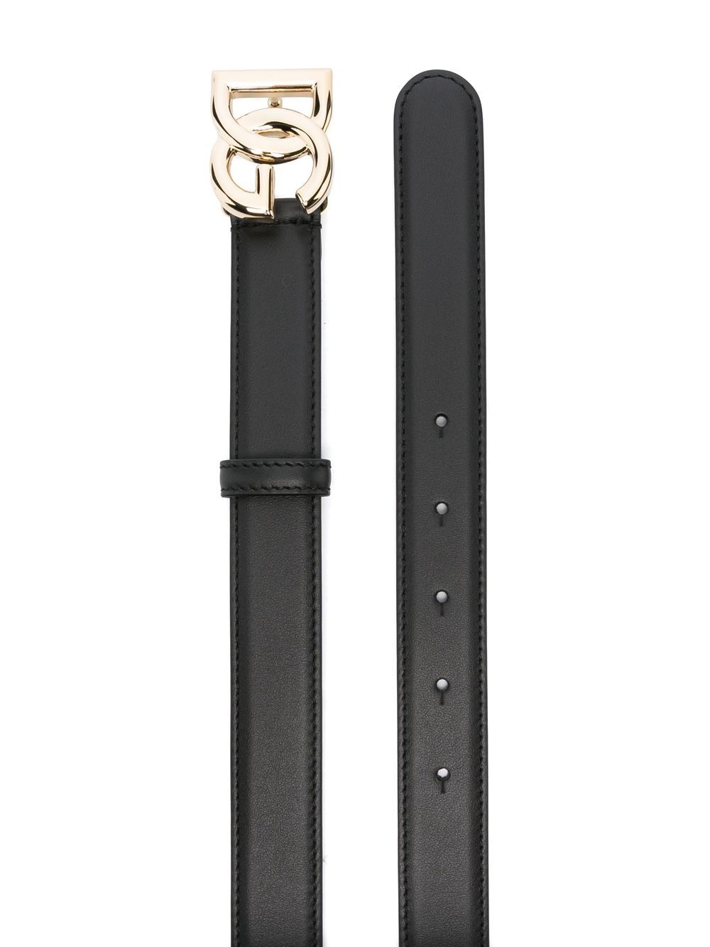 Dolce & Gabbana Interlocking DG Leather Belt - Farfetch