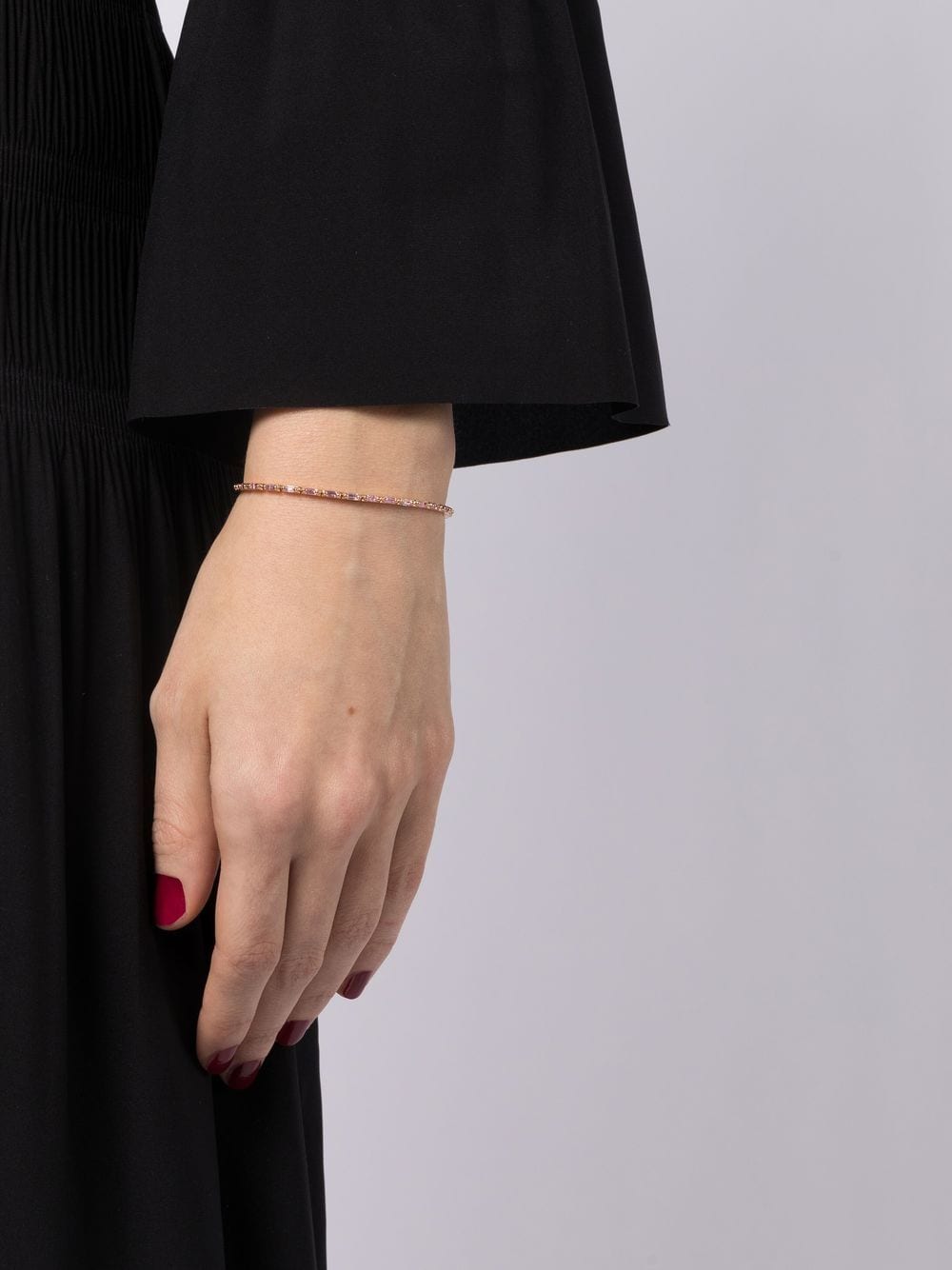 Image 2 of Suzanne Kalan 18kt rose gold sapphire tennis bracelet