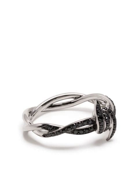 Stephen Webster anillo Forget Me Knot en oro blanco de 18kt con diamantes
