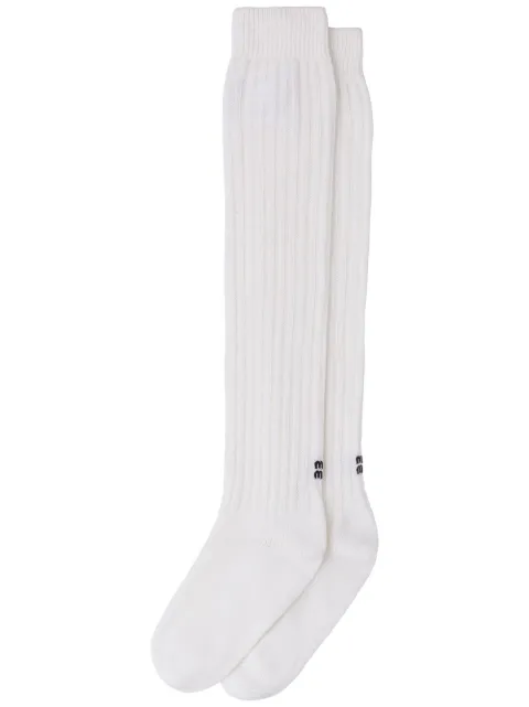 Miu Miu knee-high wool socks