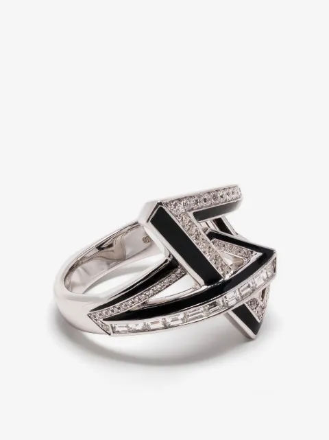 Stephen Webster 18kt white gold Vertigo Obtuse diamond ring