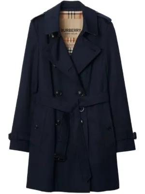 Burberry チェルシー ヘリテージ トレンチコート | ブルー | FARFETCH JP