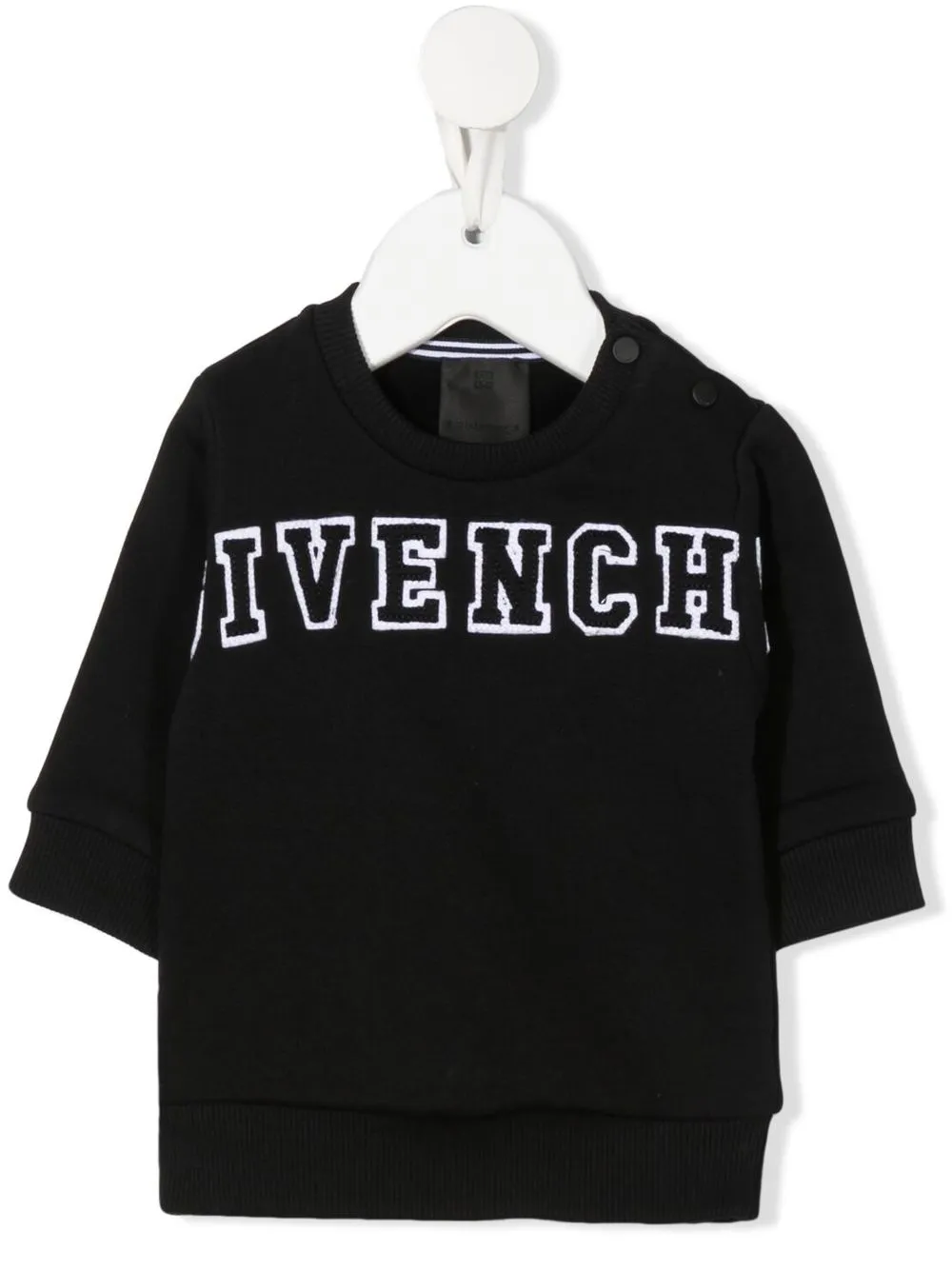 

Givenchy Kids sudadera con parche del logo - Negro