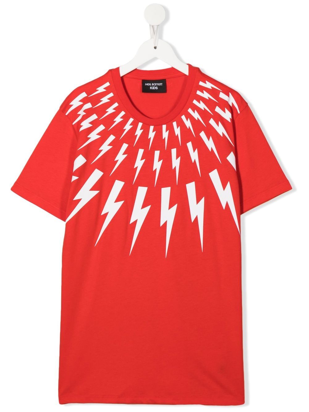 

Neil Barrett Kids playera con logo y cuello redondo - Rojo