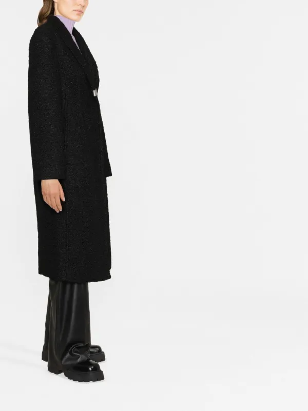 1017 ALYX 9SM コート 1017 ALYX 9SM bouclé-effect hardware-detail Coat | Black