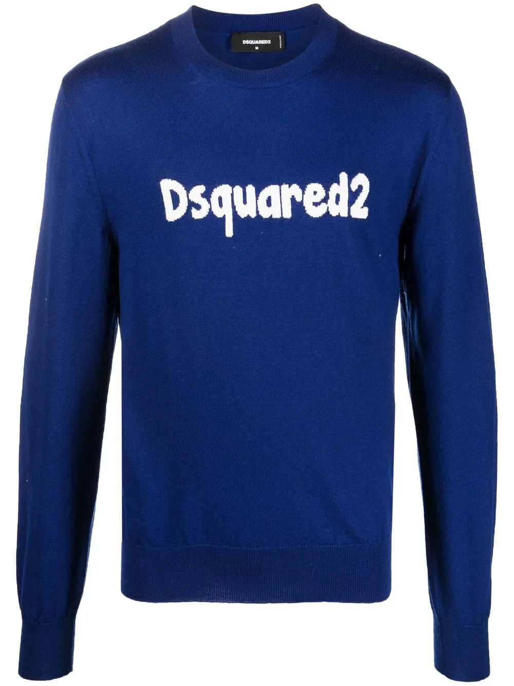 

Dsquared2 suéter con logo en intarsia - Azul