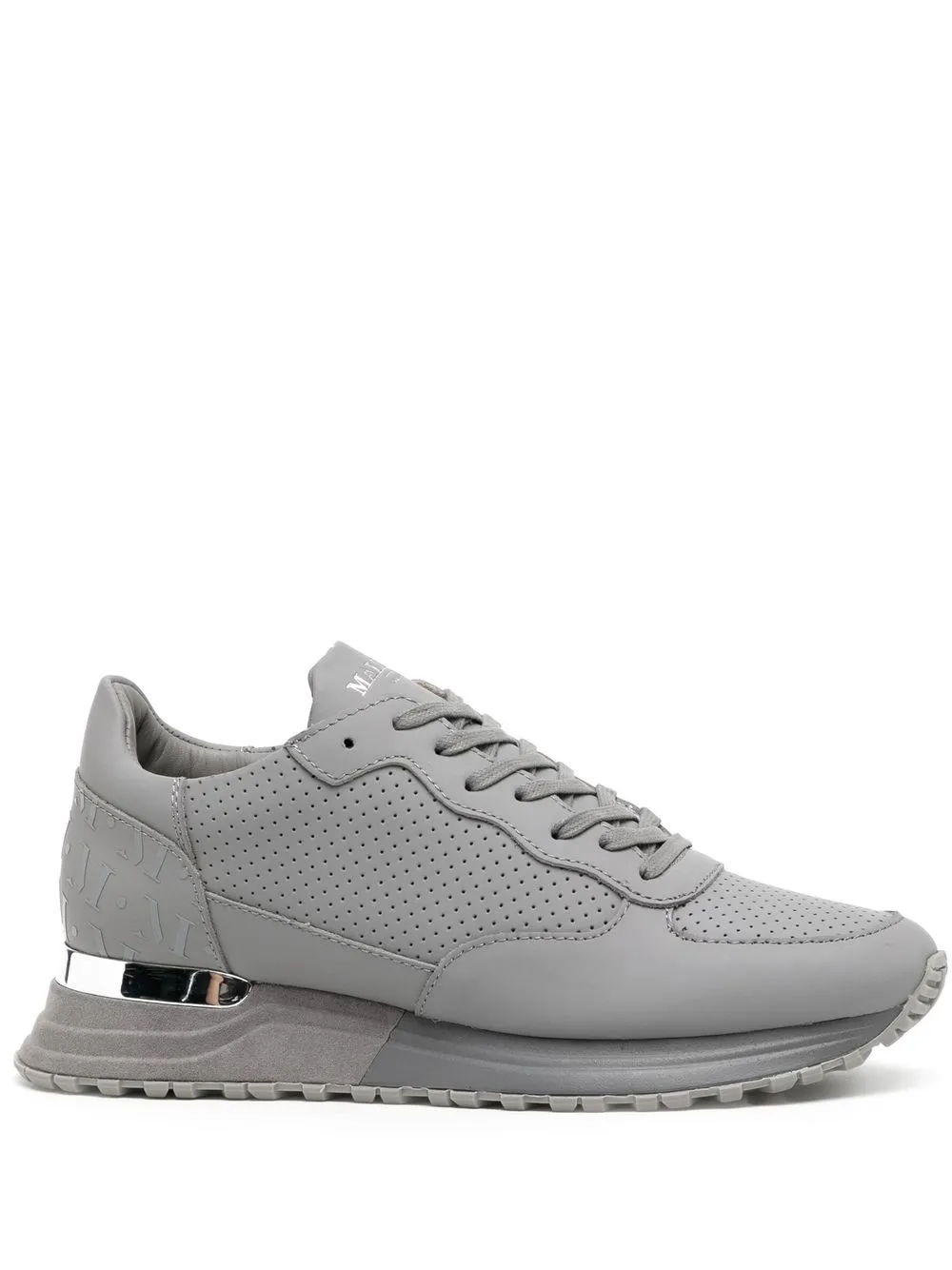 

Mallet Popham perforated low-top sneakers - Grey