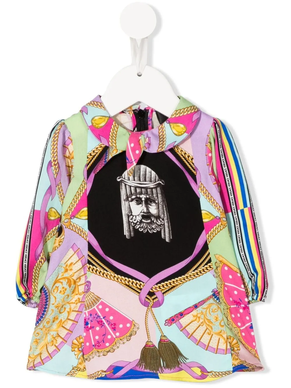 

Versace Kids vestido I Ventagli - Rosado