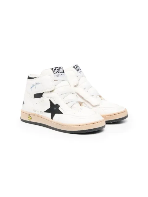 Golden Goose Kids Sky Star high-top leather sneakers