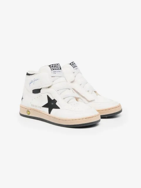 Golden Goose Kids Sky Star high-top leather sneakers