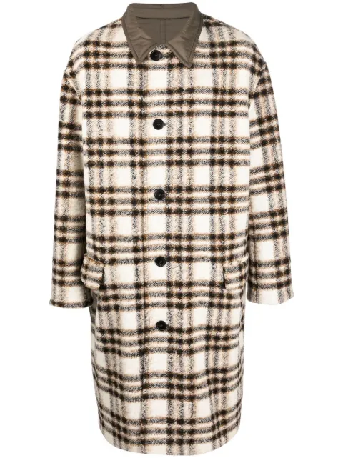 MARANT check-pattern single-breasted coat 