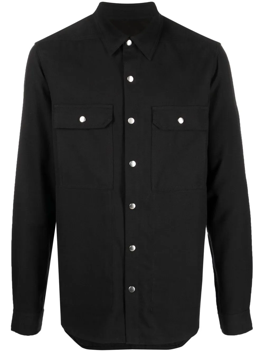 

Rick Owens camisa manga larga con botones - Negro