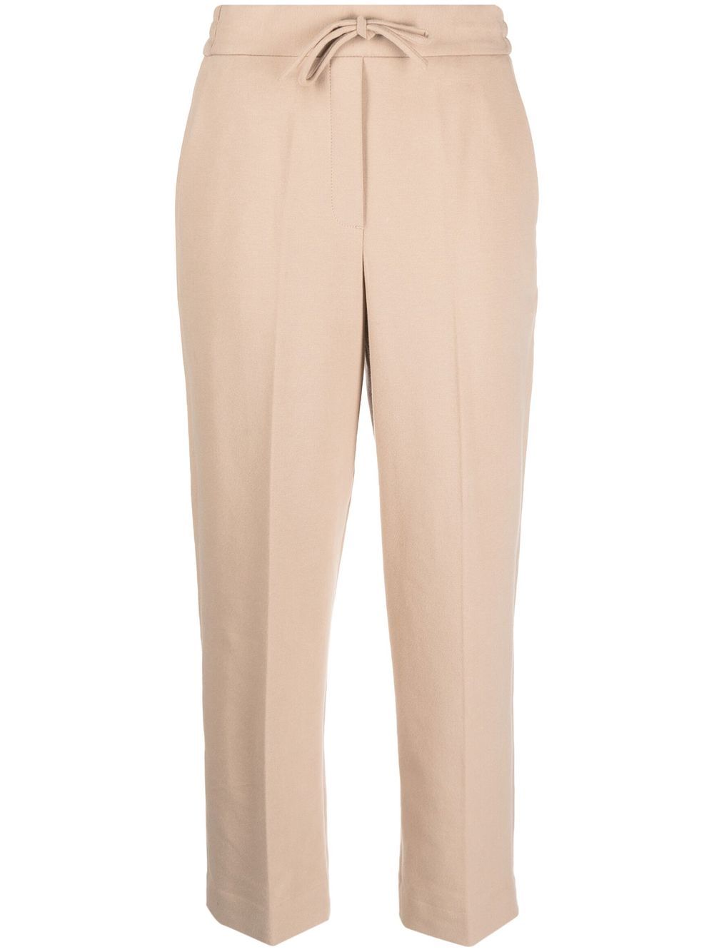 

Circolo 1901 drawstring-waistband straight track pants - Neutrals