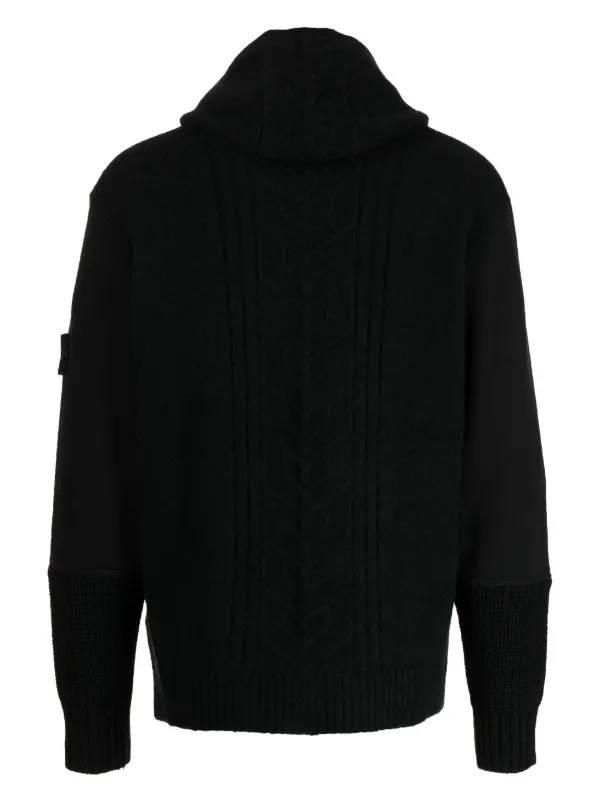 Stone Island ジップアップ ニットパーカー - Farfetch