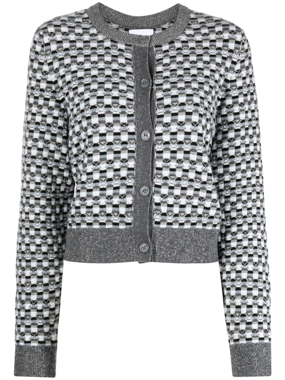 

Barrie graphic-print cardigan - Grey