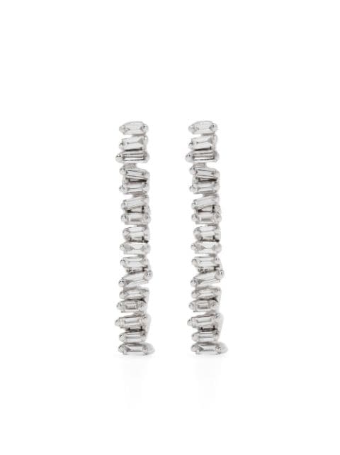 Suzanne Kalan 18K Shimmer Pastel Sapphire Mini Hoop Earrings