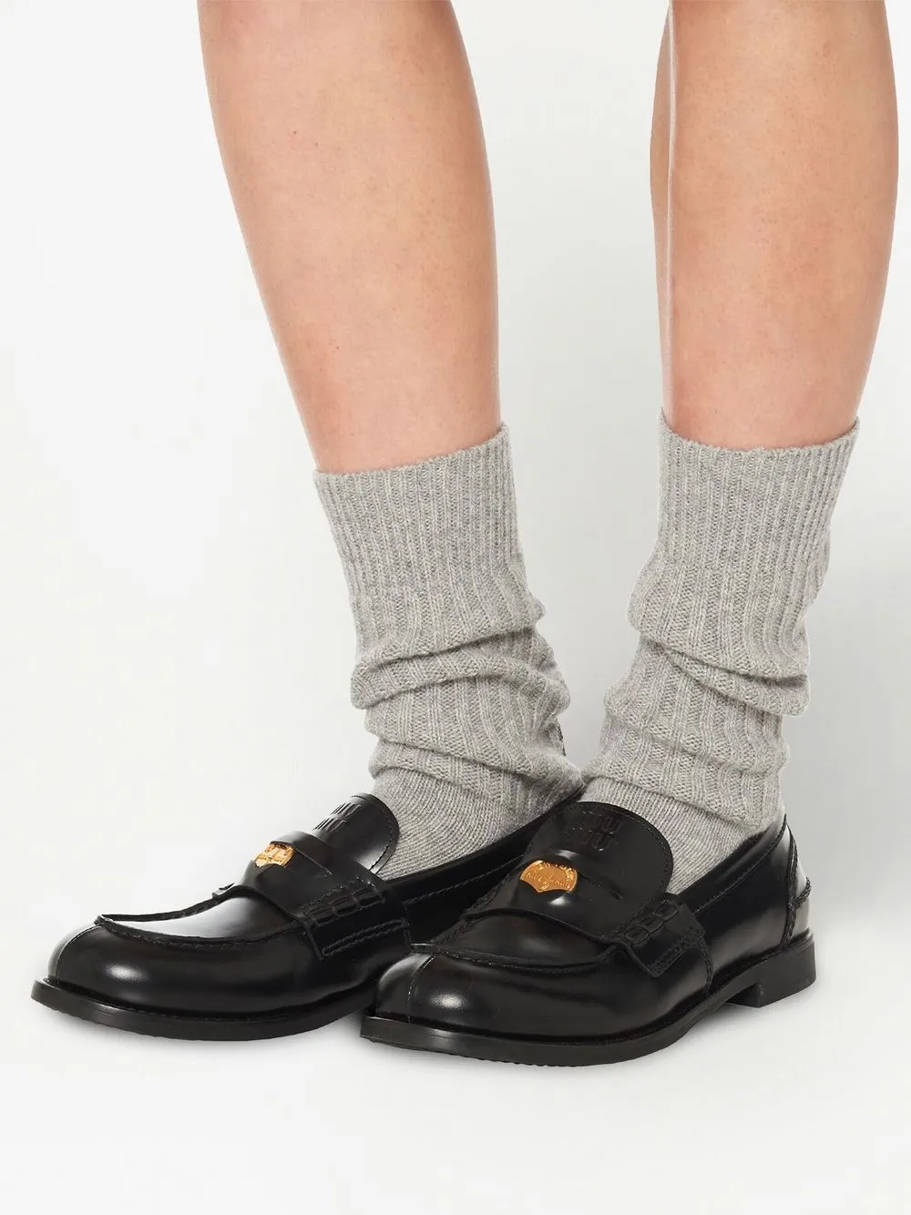 Miu Miu ロゴ 靴下 - Farfetch