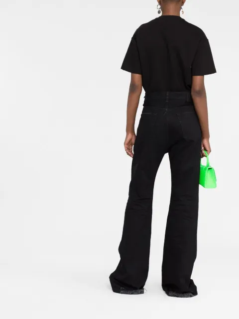balenciaga flared denim