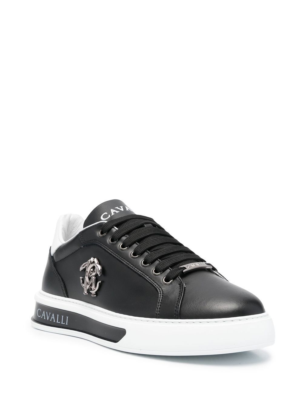 Roberto Cavalli Mirror Snake low-top sneakers - Zwart