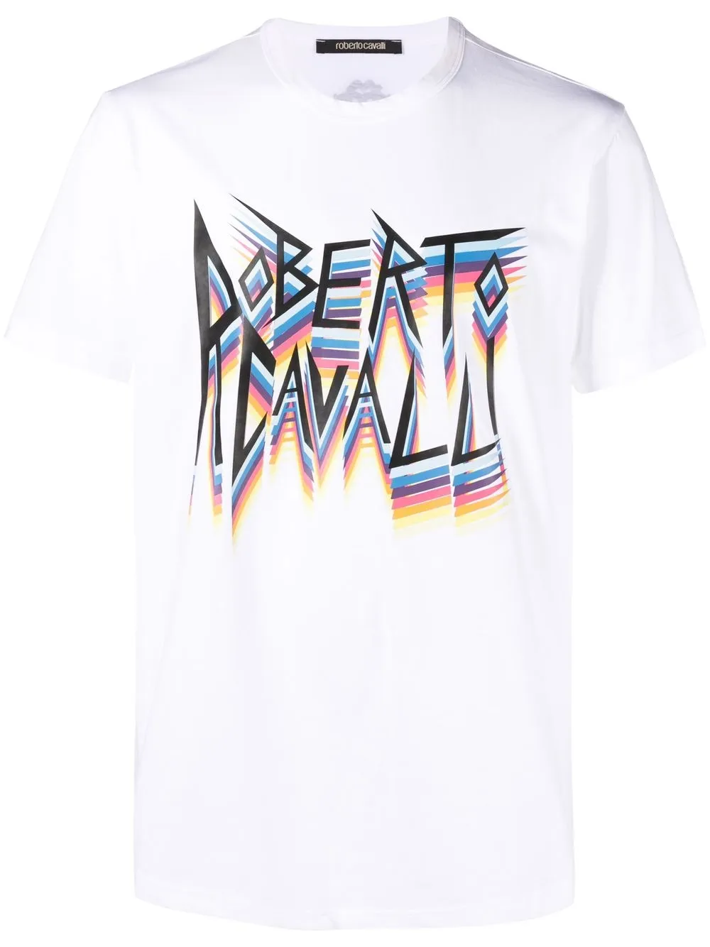 

Roberto Cavalli graffiti-logo print T-shirt - White