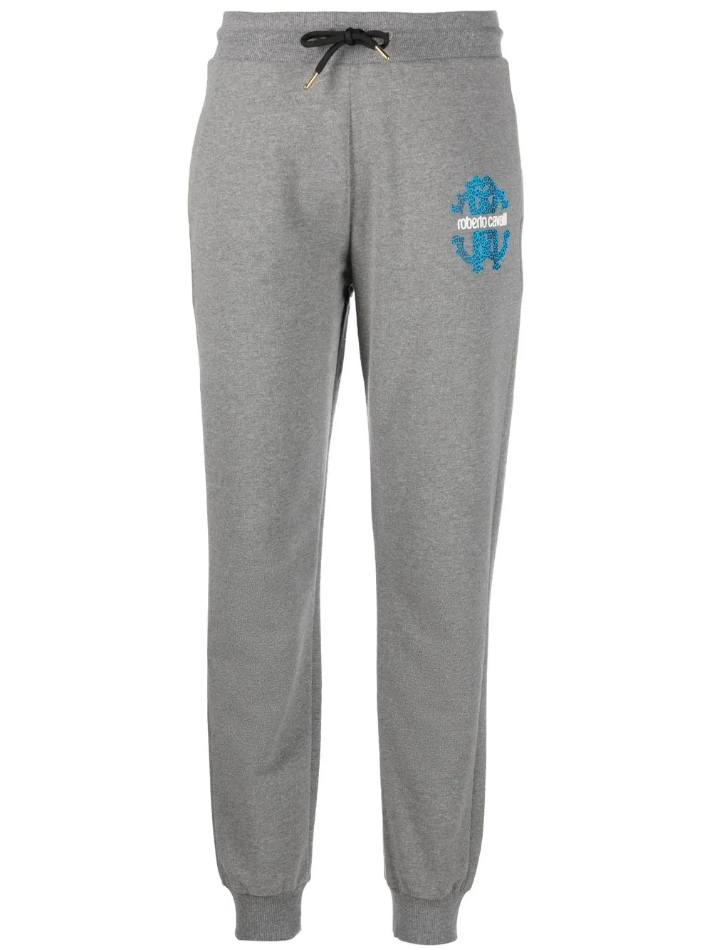 

Roberto Cavalli logo-print track pants - Grey