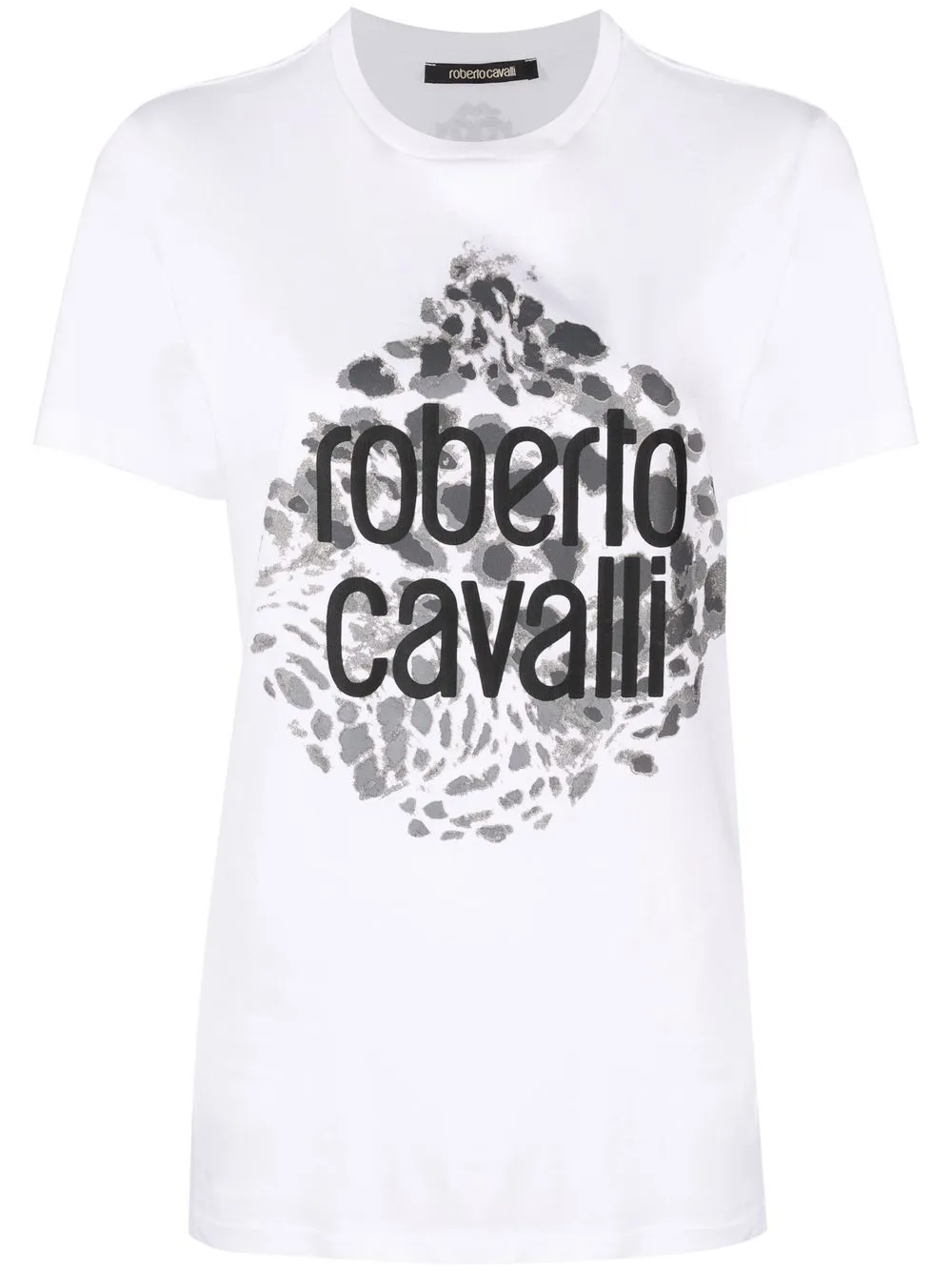 

Roberto Cavalli logo-print short-sleeved T-shirt - White