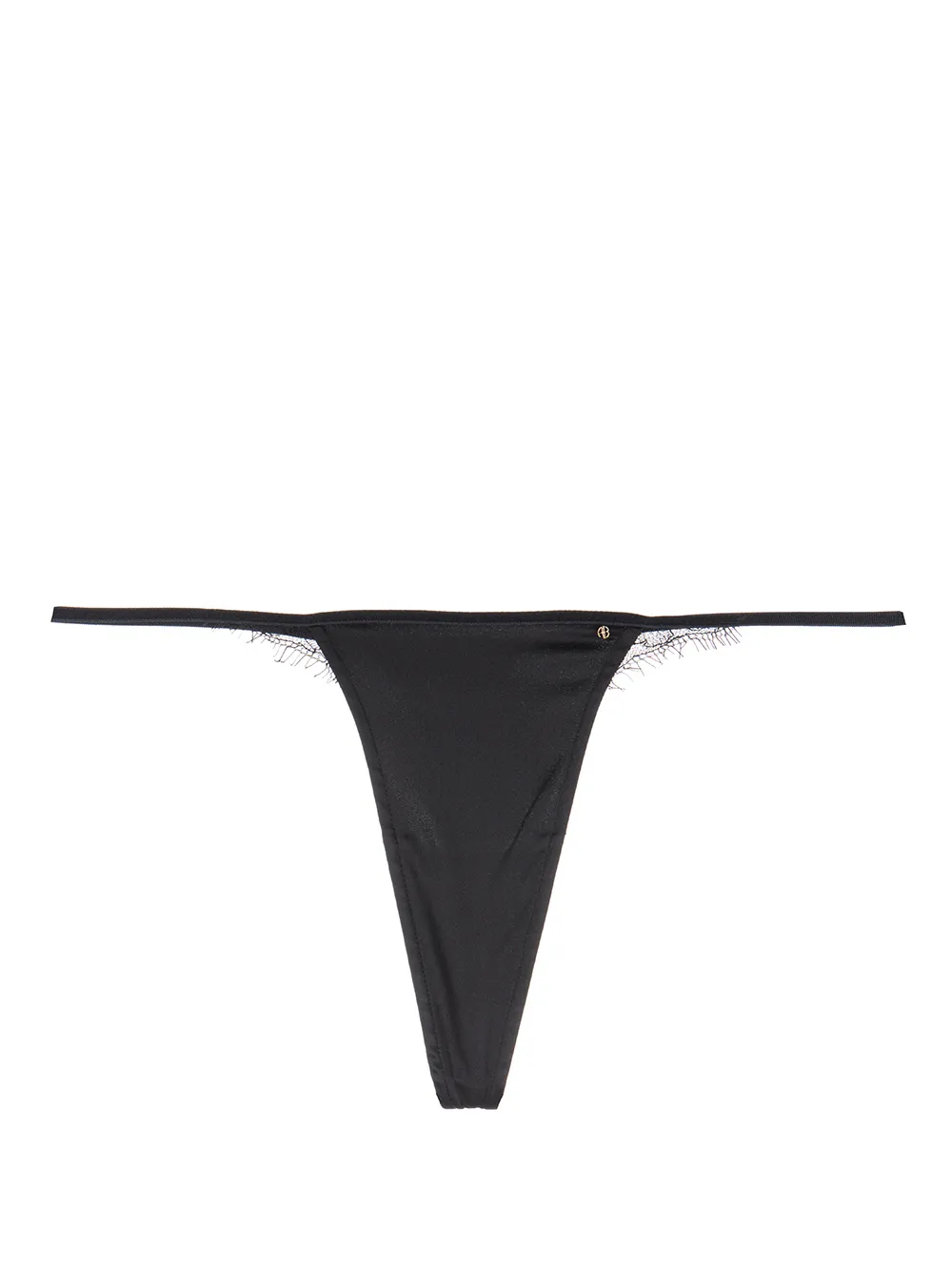 

ANINE BING Ariana silk thong - Black