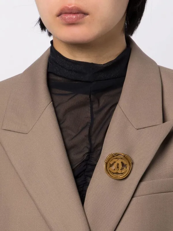 CHANEL Pre-Owned 1994 ココマーク ブローチ | ゴールドトーン