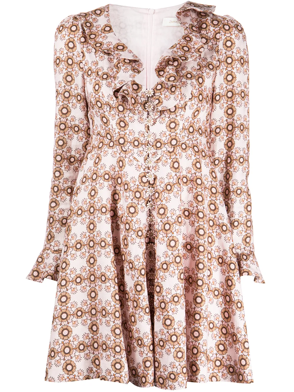 

ZIMMERMANN vestido corto Daisy - Multicolor