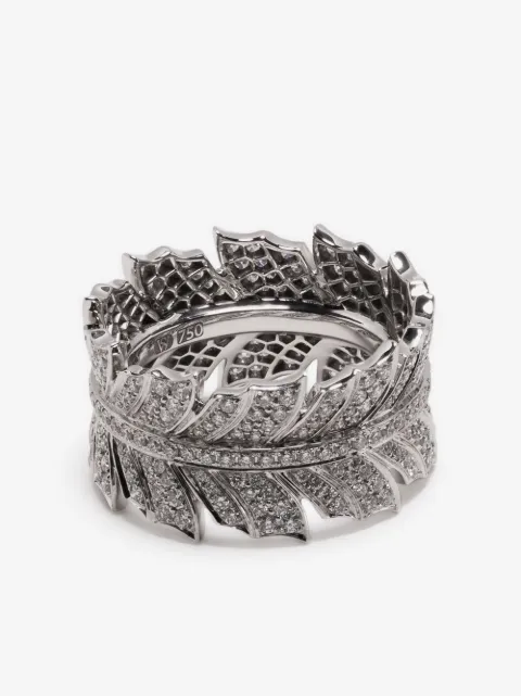 Stephen Webster 18kt white gold Magnipheasant Band diamond ring