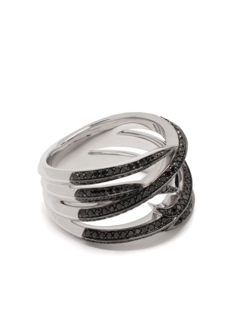 Stephen Webster anillo Thorn Embrace en oro blanco de 18kt con diamantes
