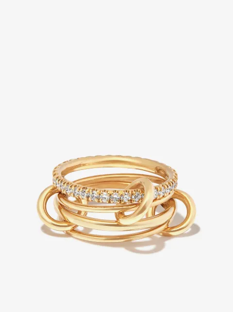 Spinelli Kilcollin 18kt yellow gold Pisces Diamond ring