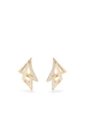 Stephen Webster 18kt yellow gold Vertigo Acute diamond earrings