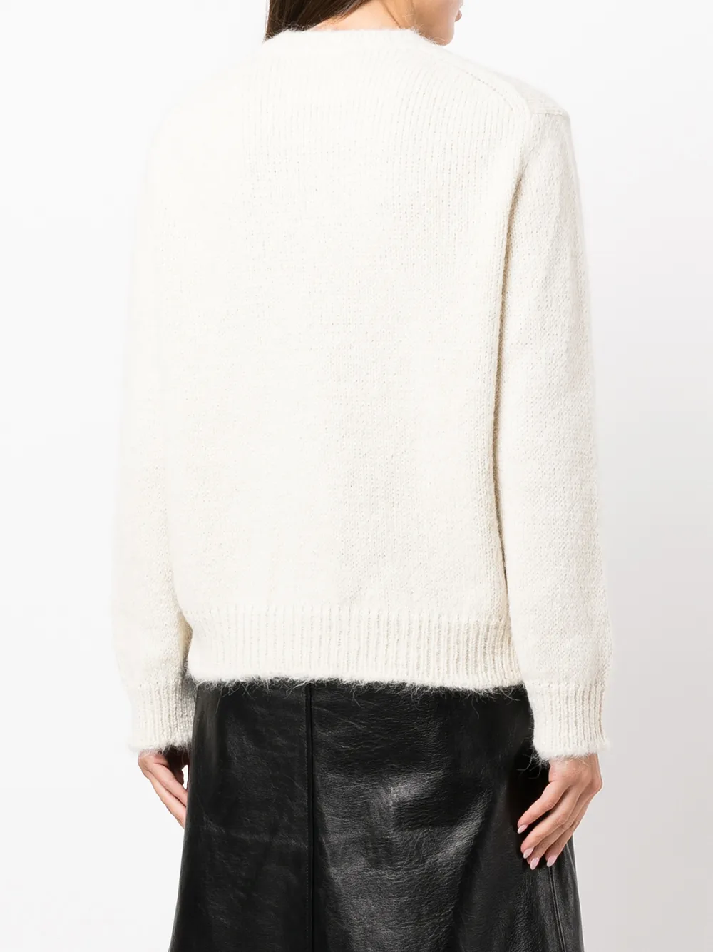 Jil Sander Trui met ronde hals Beige