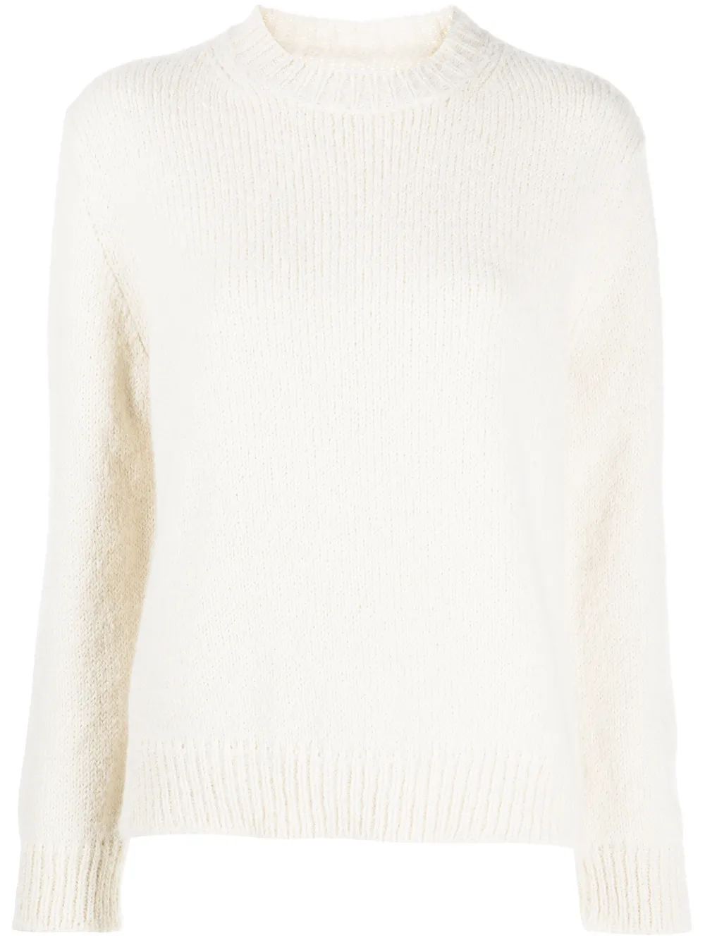 Jil Sander Trui met ronde hals Beige