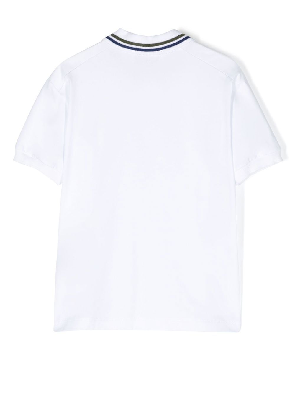 Shop Roberto Cavalli Junior Logo-print Polo Shirt In White