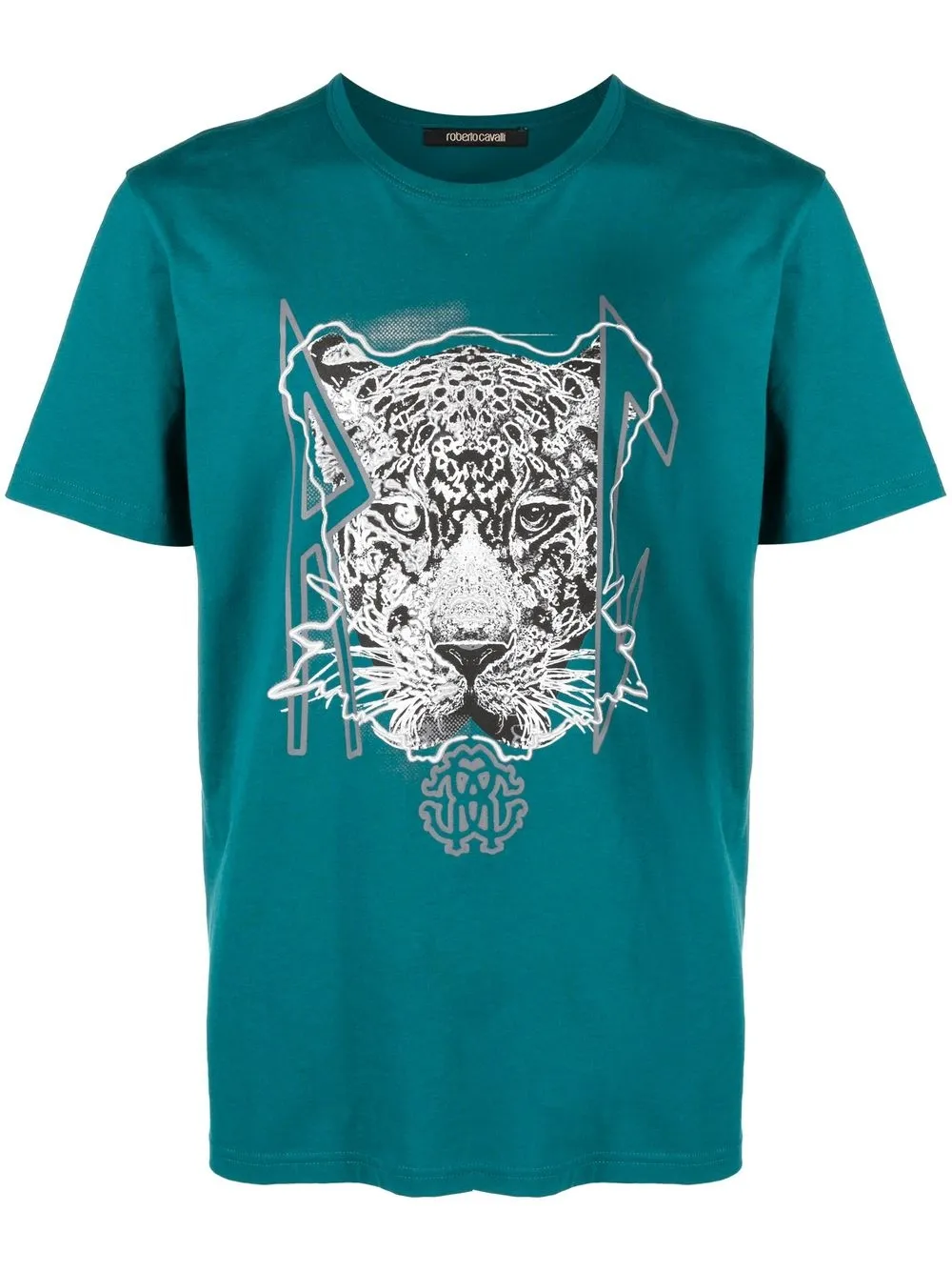 

Roberto Cavalli graphic-print short-sleeved T-shirt - Blue